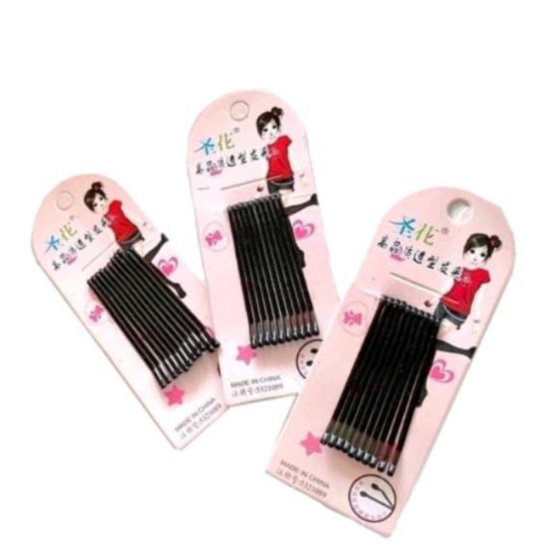 Jepit Rambut korea jepit lidi skripisi 10 pcs / papan