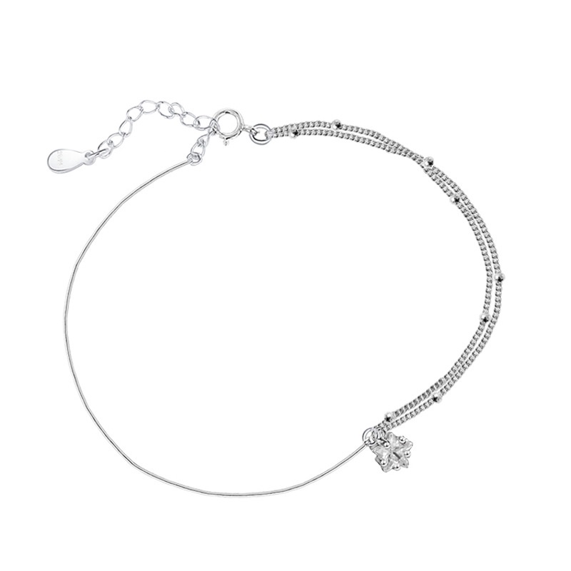 Korean Simple Shining Five-pointed Star, Day Breeze, Fresh and Versatile Design Double-layer Star Bracelet for Women