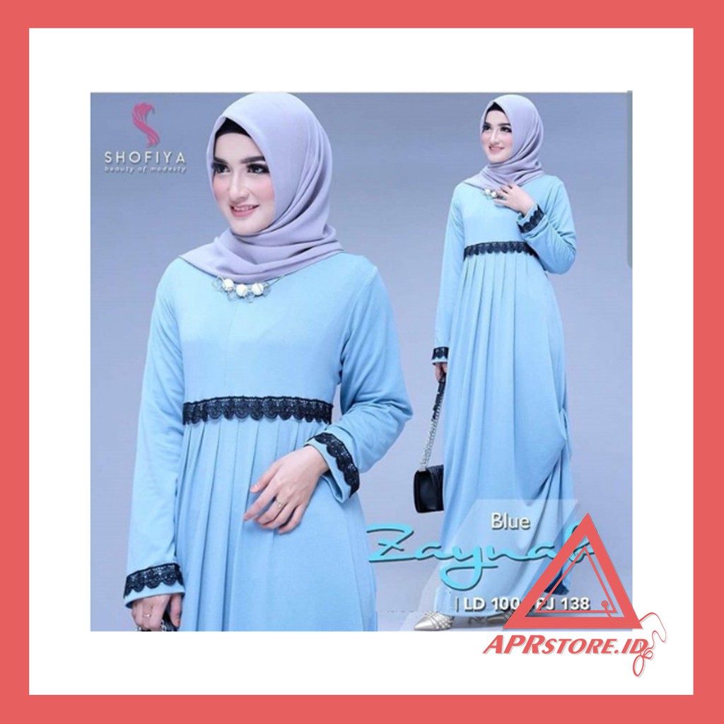 APRSTORE BAJU GAMIS WANITA ZAENAB DRESS TERBARU MURAH BERKUALITAS