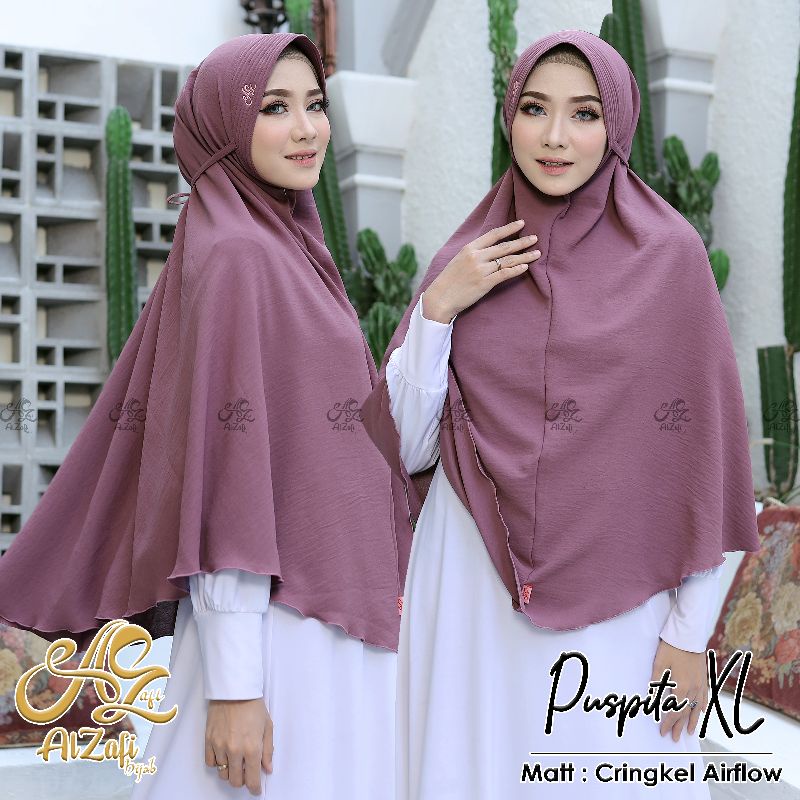 HIJAB INSTAN PUSPITA XL PRODUK ALZAFI || HIJAB INSTAN || HIJAB MODERN
