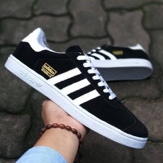 Sepatu Adidas Gazelle Navy Biru Dongker Sneakers Casual Sekolah Kuliah Kerja Kado Hadiah Murah Cowok