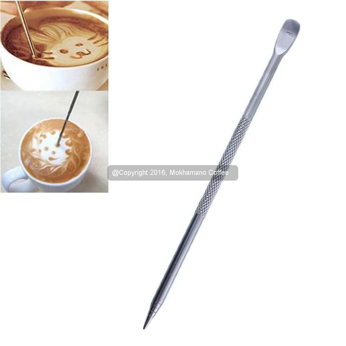 

Pena Kopi/ Latte Pen/ Coffee Cappuccino Latte Art Pen Stainless Steel - kkp908