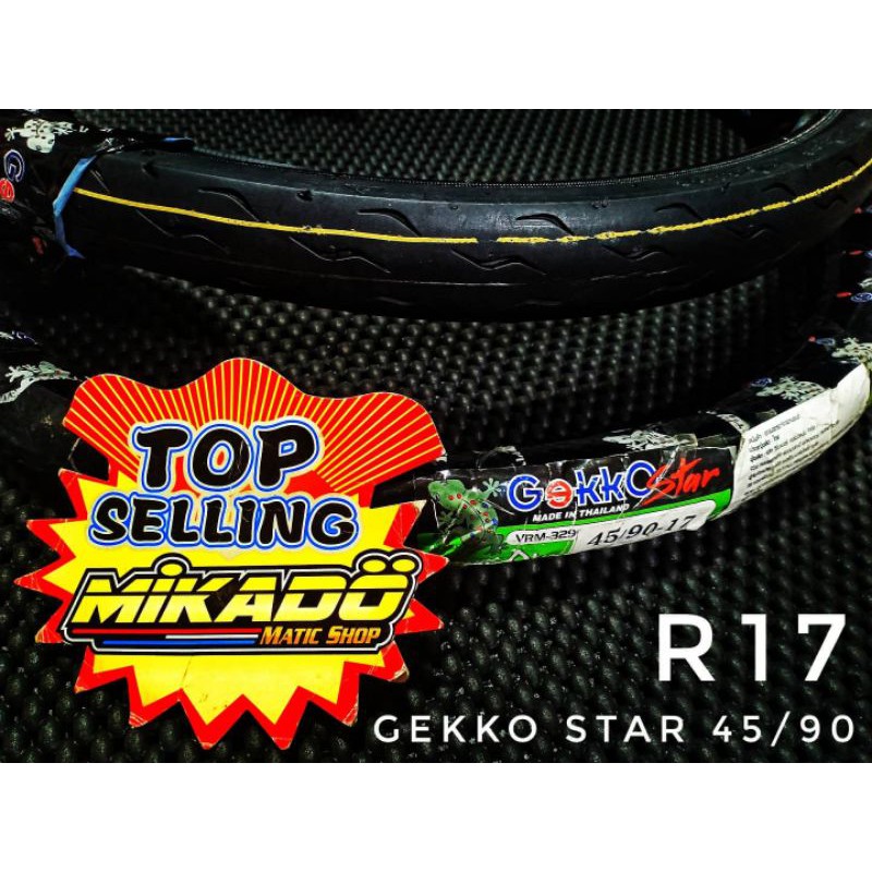 ban vee ruber ve rubber thailand plus ban dalam ukuran 45/90 ring 17 cocok buat kontes