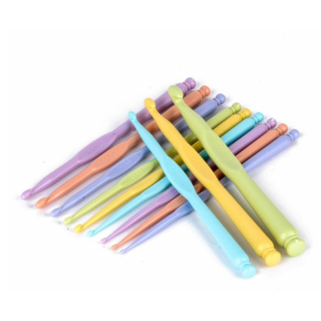 Hakpen (Jarum Rajut) ANK Plastik Bulat / Plastic Crochet Hook - PCS