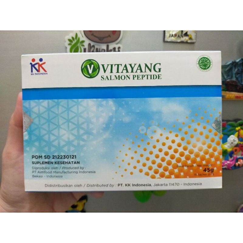 Vitayang SOP Salmon Ovary Peptide Sertifikasi Jepang (15 Sachet @3 gr)
