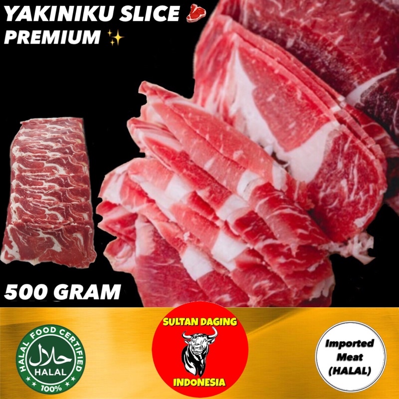 

DAGING SLICE YAKINIKU 500 GRAM IMPORT/ DAGING SLICE YOSHINOYA 500GR/ DAGING SLICE TERIYAKI 500GR/YAKINIKU FAT SLICE 500GR/DAGING SLICE YOSHINOYA 500GR