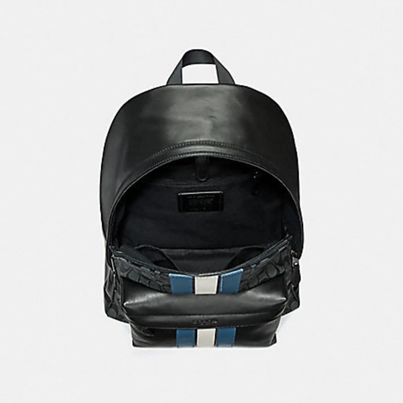 Coach Charles Backpack In Signature With Varsity Blue (26066)