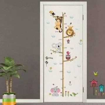 Stiker Tinggi Badan Wallpaper Measurement for Kids and Adult