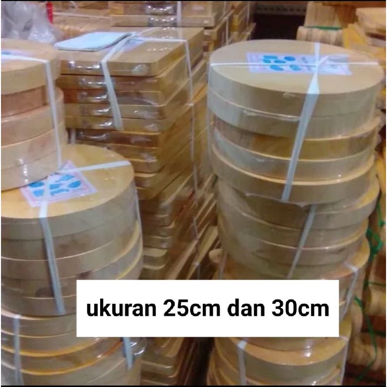 TALENAN KAYU BESAR 30CM / TALENAN KAYU BULAT BESAR 25CM 30CM / Talenan kayu tebal tanpa pewarna 25cm 30cm