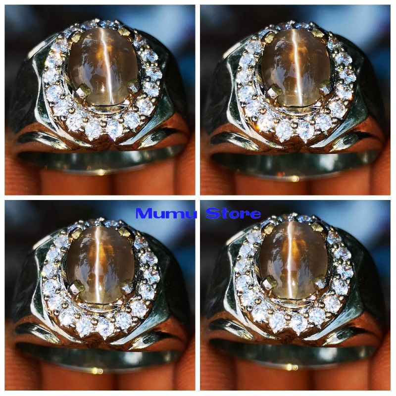 NATURAL SILIMANITE CAT'S EYE KRYSTAL