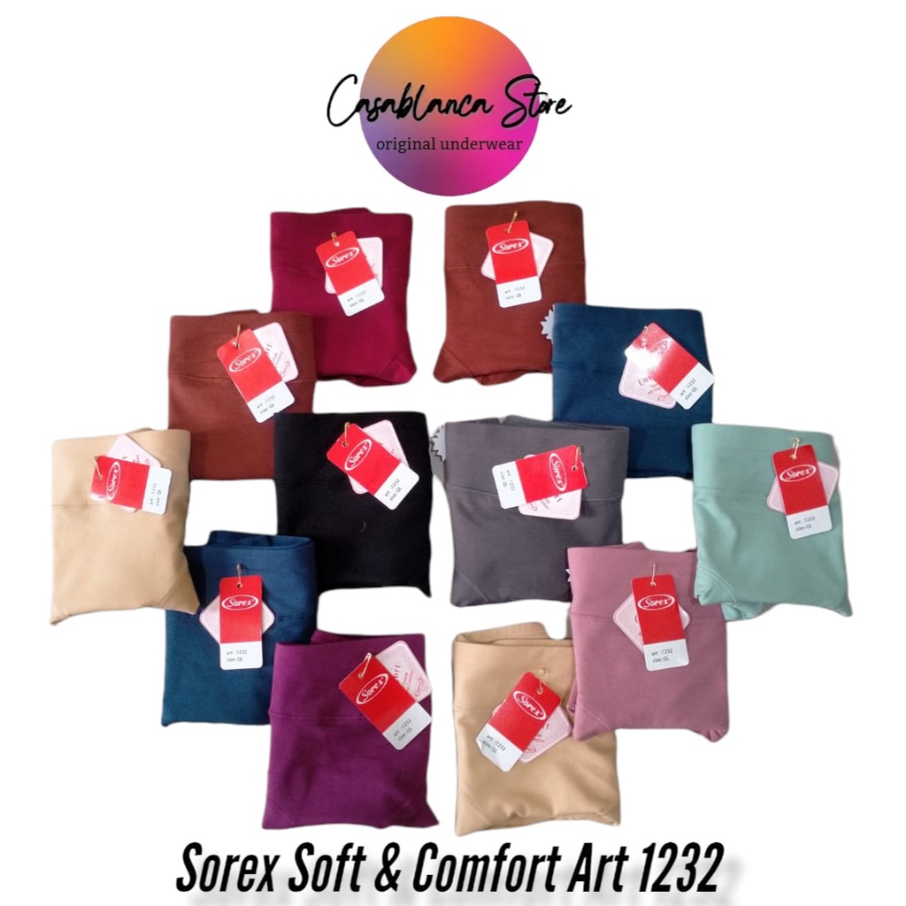 CELANA DALAM WANITA SOREX EDISI SOFT &amp; COMFORT (Art. 1232) BERBAHAN SANGAT HALUS &amp; LEMBUT.