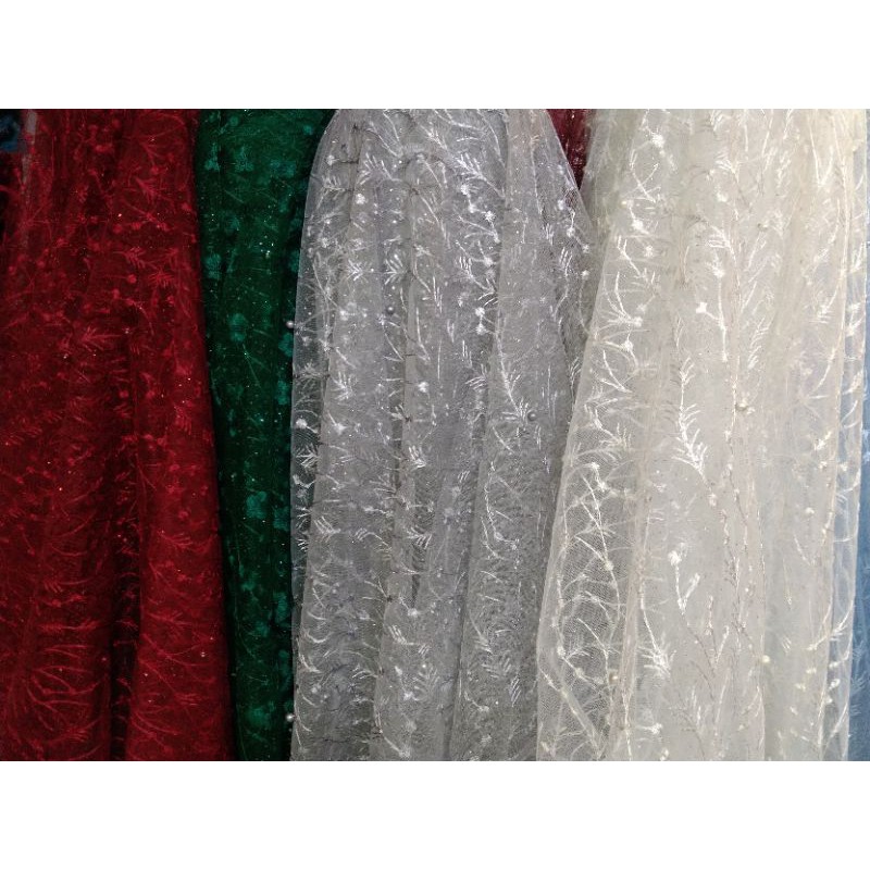 TULLE MUTIARA-Harga Per 1/2mtr