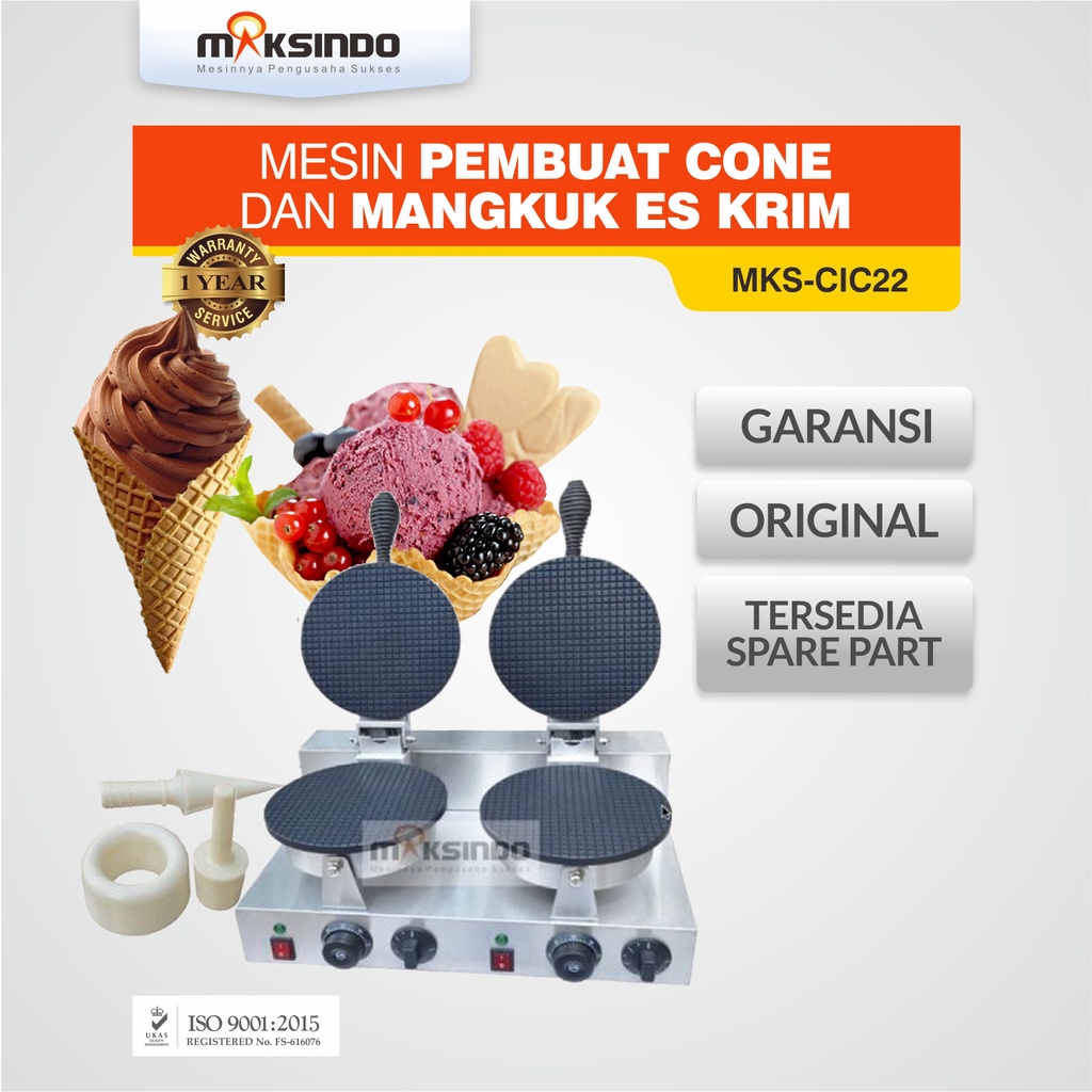 Mesin Pembuat Cone Dan Mangkuk Es Krim MKS-CIC22