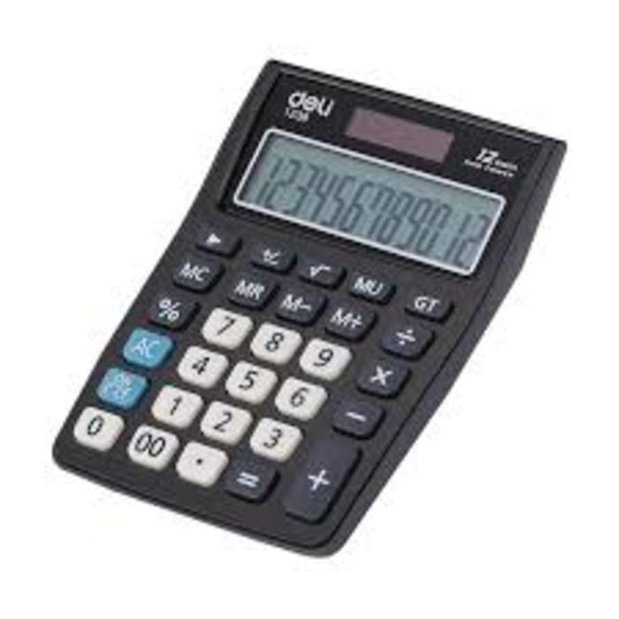 

KALKULATOR MEJA 12 DIGIT KECIL DELI W1238 BAGUS DESKTOP CALCULATOR