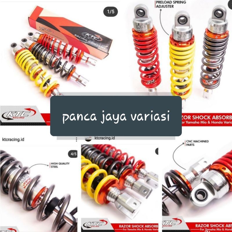 Shock Ktc Shock Belakang Ktc Original Vario,Vario125,150,Beat,Scoopy,Mio,Mio J,Mio Soul,Mio Gt,Fino