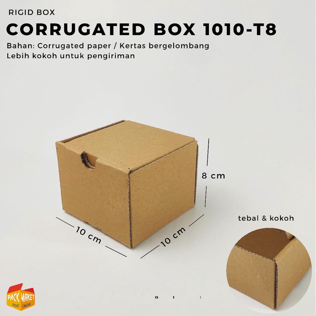 

Corrugated Box 1010-T8 cm (1 pak isi 5pc) / kemasan kado / hampers box