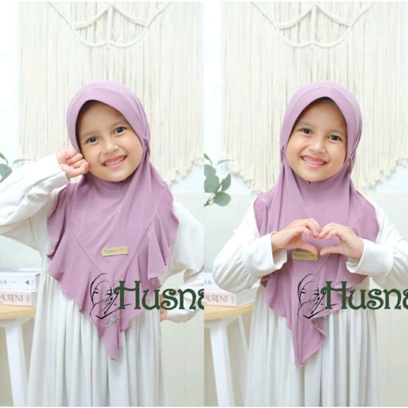 jilbab anak marlina / hijab tk instan tali kepang usia 3-6thn