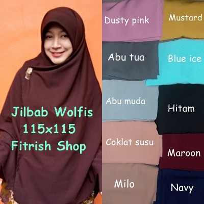 Jilbab Wolfis 115 x 115