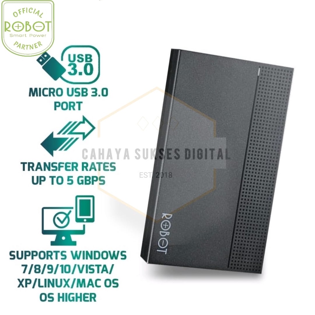 Robot RSHD10 2.5 Inch SATA  External Hard Drive Enclosure USB3.0