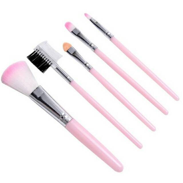 Brush Make Up set isi 5pcs dan 10pcs Ukuran Travel Size