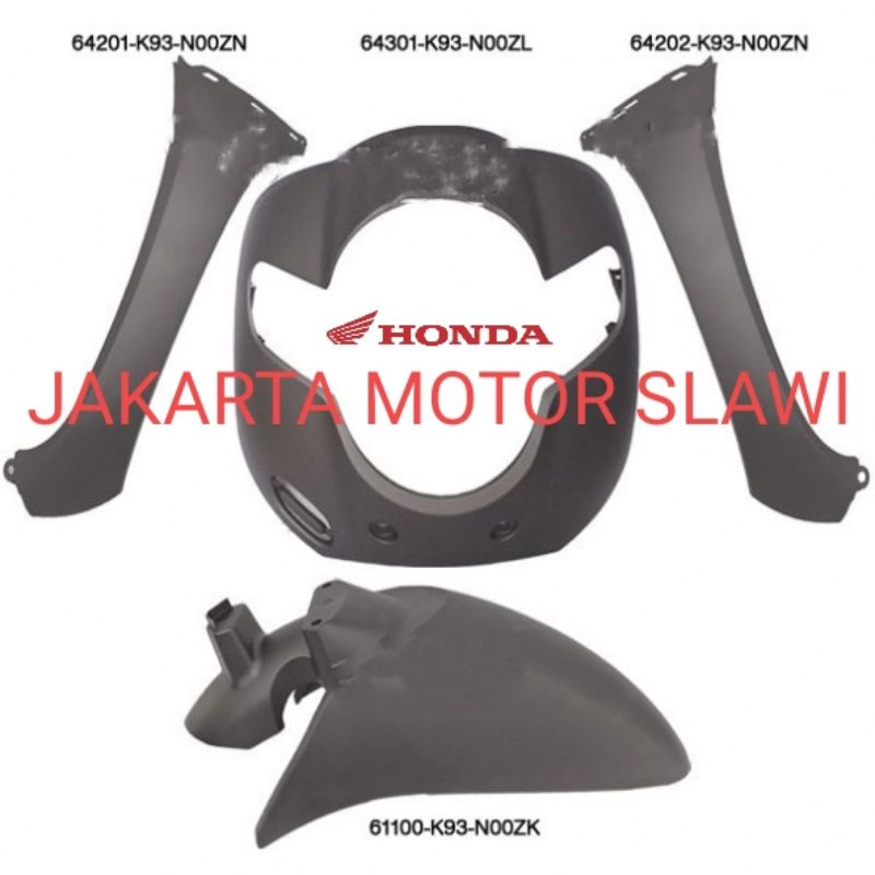 Panel tameng depan sayap kanan kiri selebor depan scoopy esp 2017-2020 coklat dop asli honda