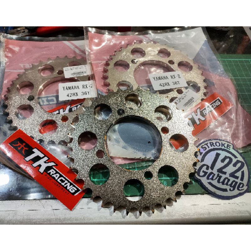 gear gir sprocket TK racing 428 30 31 32 33 34 35 36 37 38 39 40 yamaha rxz rzr rxking rx king rxs rxspecial yt115 jupiter z mx vega f1zr force1 4 lubang-1