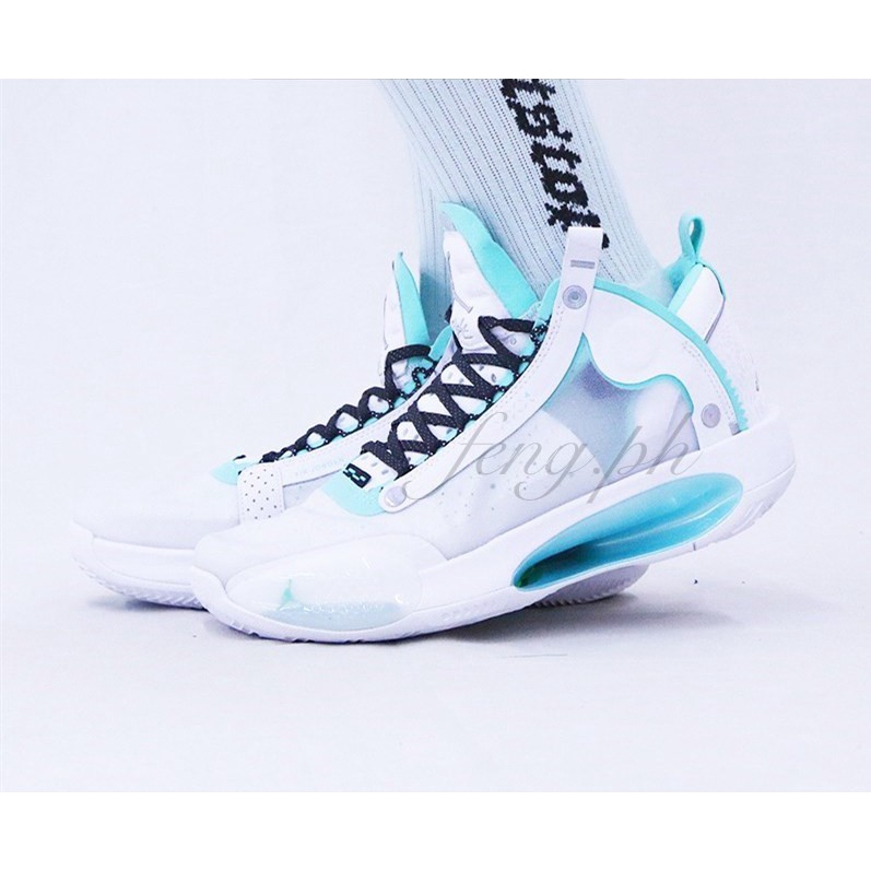 Sepatu Basket Desain Nike Air Jordan 34 Warna Hijau Mint Untuk Pria Bq3381 103 Shopee Indonesia