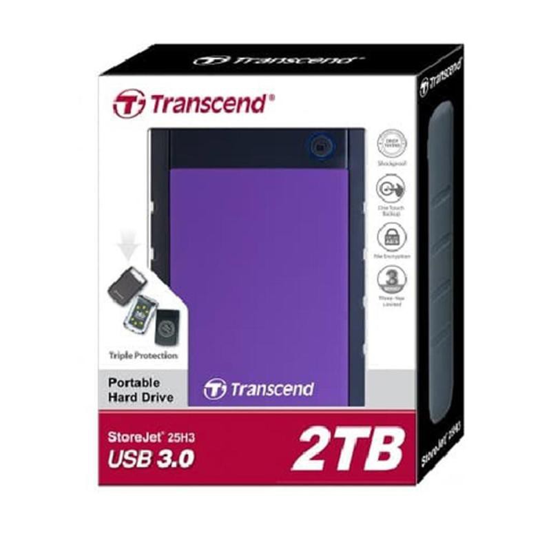 Transcend External HDD StoreJet 25H3 2TB Transcend External HDD 2Tb