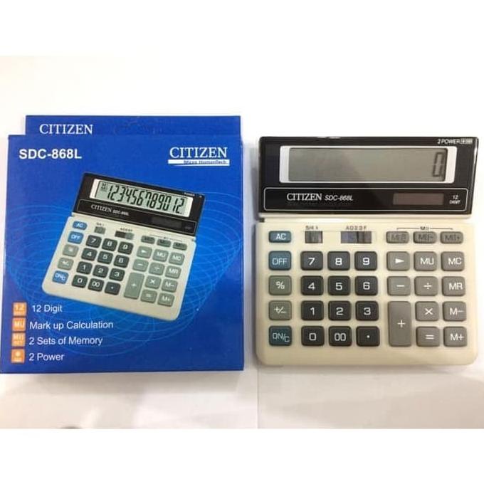 

><><><] Universal Kalkulator Citizen SDC-868L 12 Digit Murah
