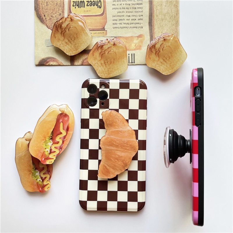 Phone Holder Roti/ Phone Grip/ Phone Stand/Griptok Ring Resin/Griptok Lucu/pop socket