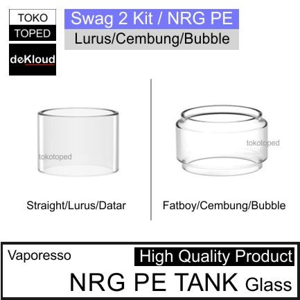 kaca NRG PE TANK Replacement | SWAGx 2 II KITx 25mm Lurus - Cembung