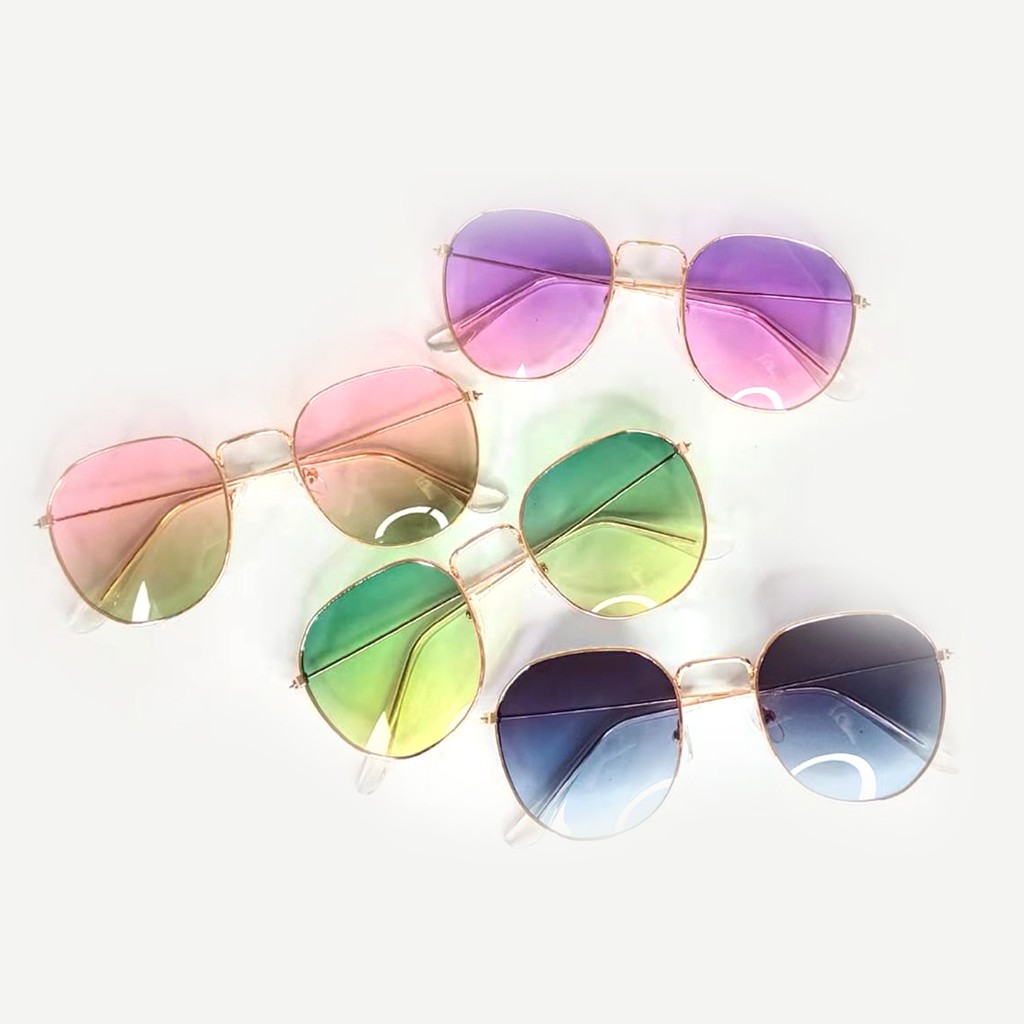 Kacamata Wanita Dan Pria Fashion Kekinian Gaya Santai / Frame Dan Lensa Kacamata Varian Warna Unisex