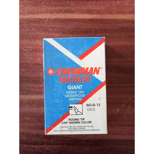 

Snowman Spidol Besar Permanent Marker Hitam