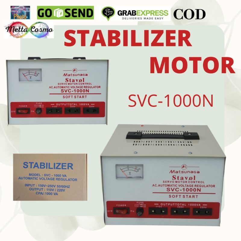 MATSUNAGA Stabilizer Listrik SVC 1000N Stavol Listrik Matsunaga 1000W
