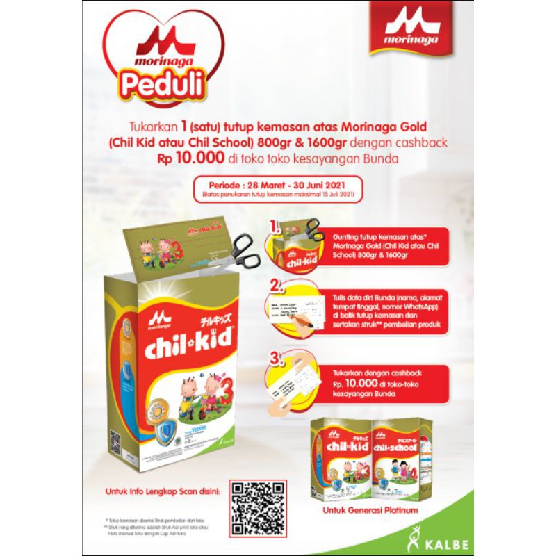 

MORINAGA CHIL KID 1560 GR ( PROGRAM MORINAGA PEDULI ) - TUTUP KOTAK DIKOYAK