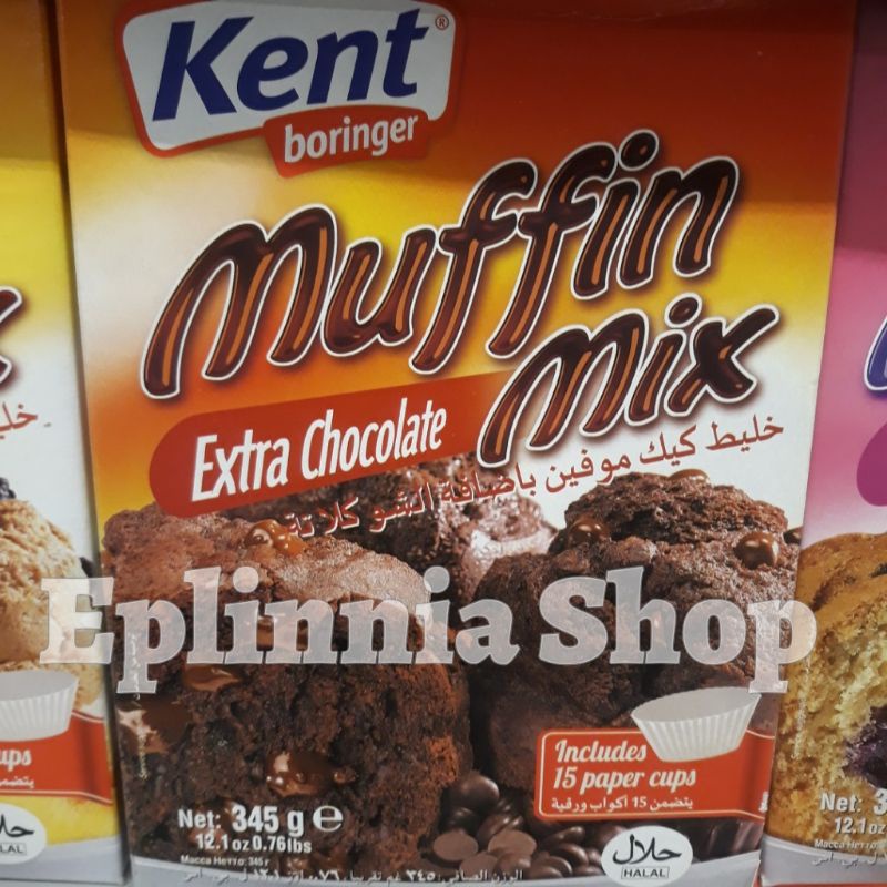 

Kent Boringer Muffin Mix Extra Chocolate 345 gr - Tepung Kue