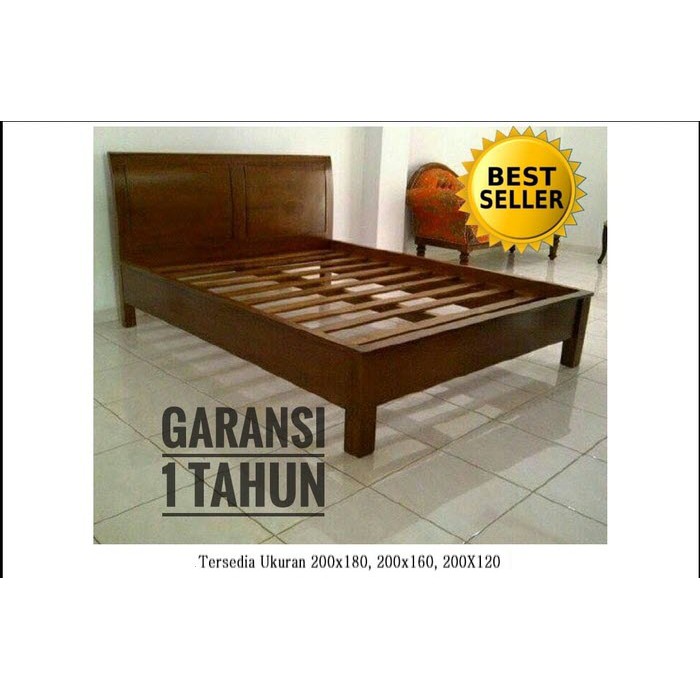 Tempat Tidur Minimalis Jati Jepara (Dipan Minimalis, Ranjang Jati)