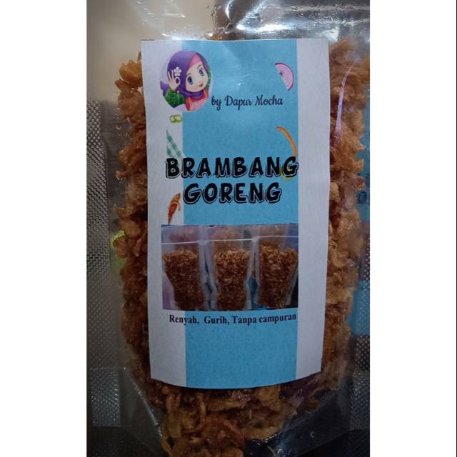 

Bawang Goreng by Dapur Mocha 100gram (Renyah, gurih, tanpa campuran)