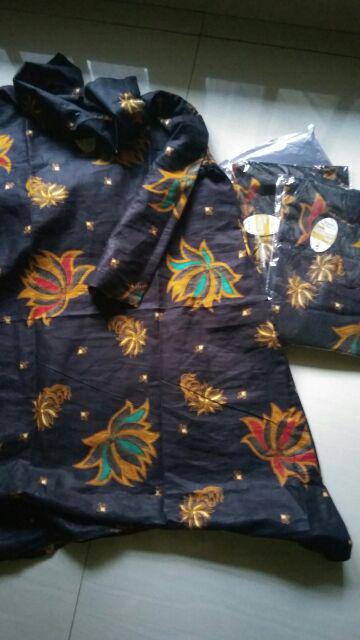 Batik Tunik Santika Black Jumbo