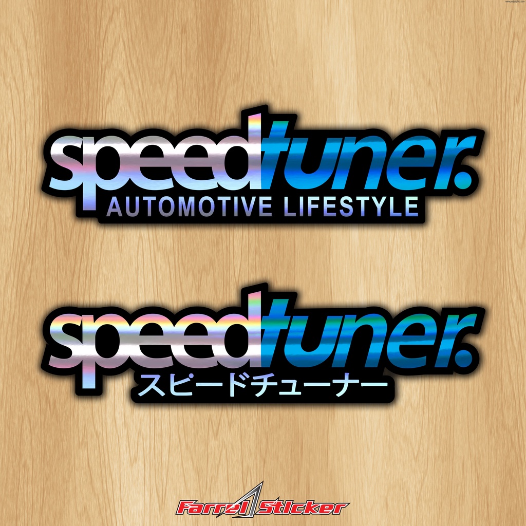 STIKER SPEED TUNER STICKER SPEEDTUNER 12 CM PrintCut