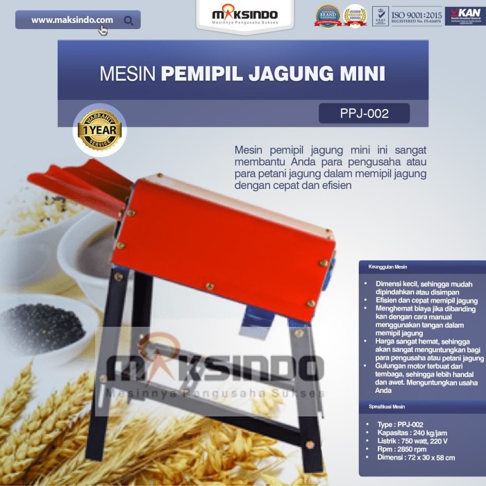 Mesin Pemipil Jagung Mini PPJ-002 K7