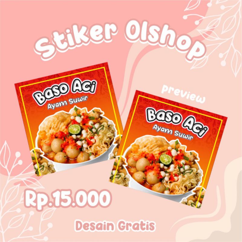 

Stiker olshop STIKER LABEL Olshop Murah SIZE A3+