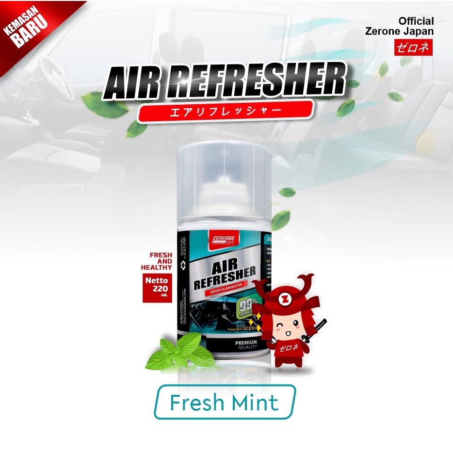 Perawatan Zerone Air Refresher Penyegar Kabin Mobil Odor Eliminator Fogging Anti Virus Bakteri