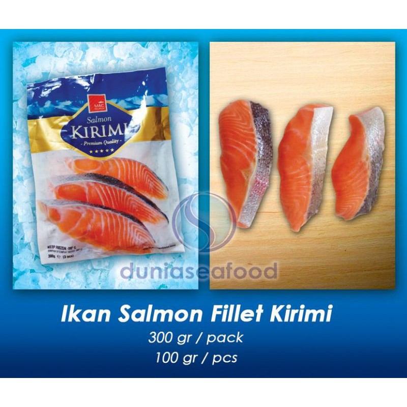 

Ikan Salmon Fillet Kirimi Premium Quality 300 gr atau 3 pcs per pack