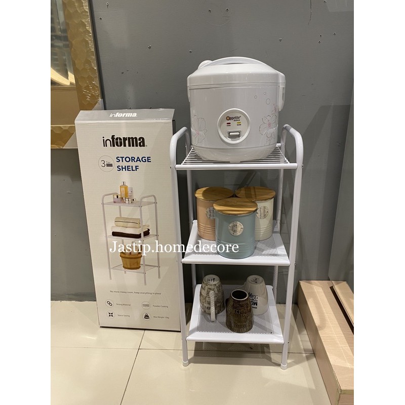 Informa Rak serbaguna, Rak magicom, rak dispenser, rak 3 susun, rak minimalis 3 tingkat