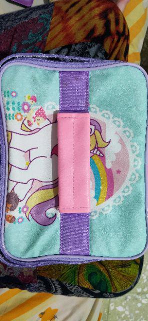 Tas Bekal Anak Unicorn Lol Pony Foil 15cm 1 Susun Lunch Bag Kantong Makan Tempat Bekal Anak Sekolah