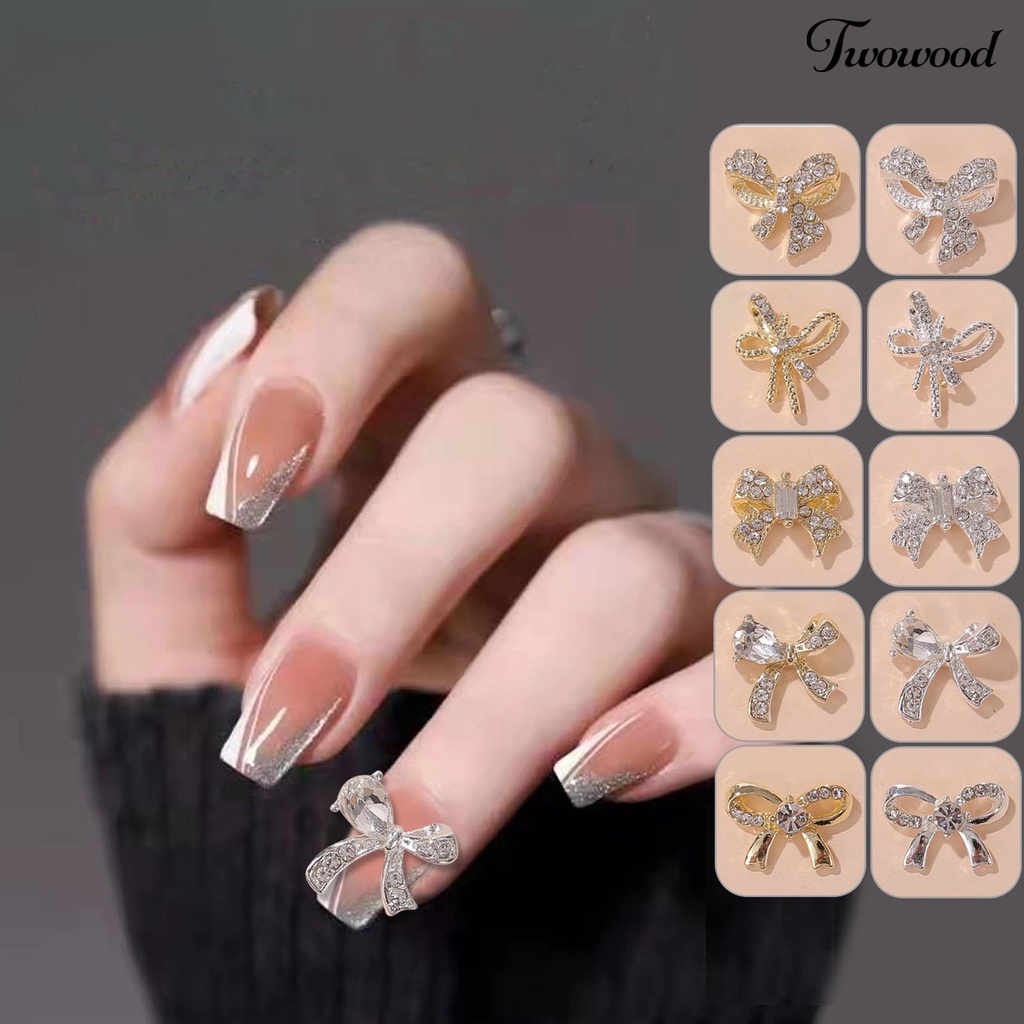 10pcs / Set Ornamen Perhiasan Kuku Glitter Varnish Tahan Lama Untuk Aksesoris Manicure Wanita