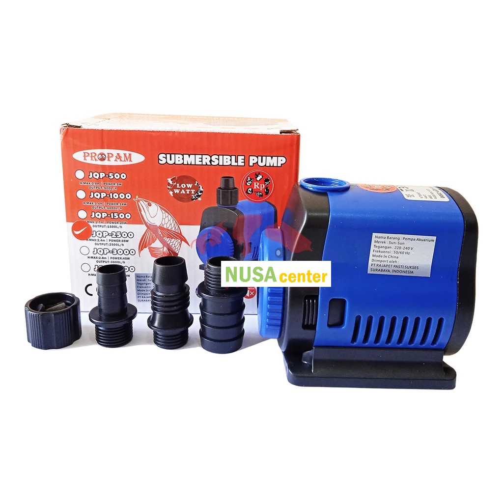 WATER PUMP PROPAM JQP 2500 POMPA AIR CELUP KOLAM IKAN AQUARIUM SUBMERSIBLE PUMP PREMIUM