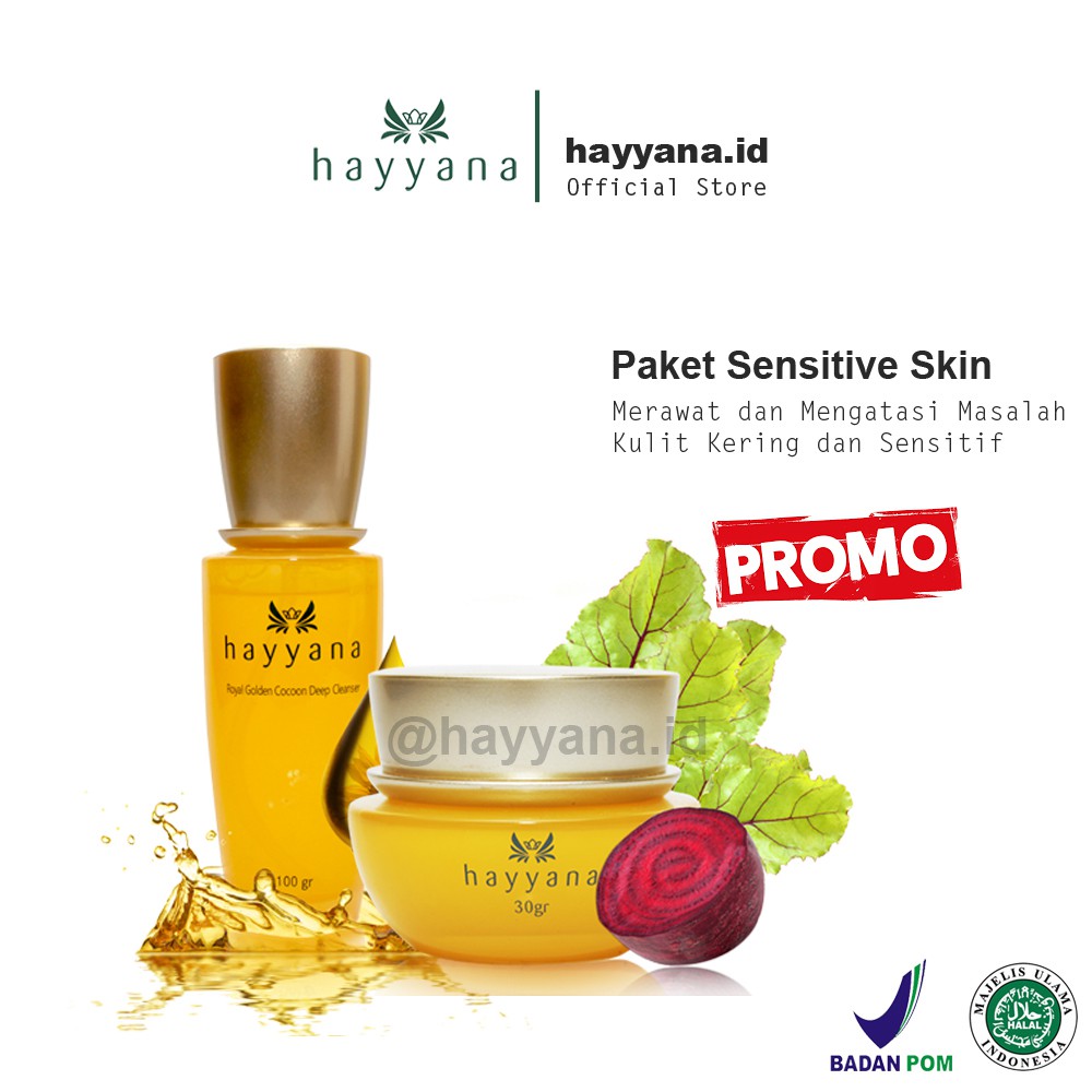 Hayyana Skincare Paket Kulit Kering dan SENSITIF - Sensitive Skin Series