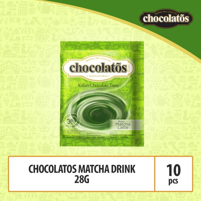 

d201nhd Chocolatos Drink Rasa Matcha Latte - 26Gr (Daca5) Ds201Fs